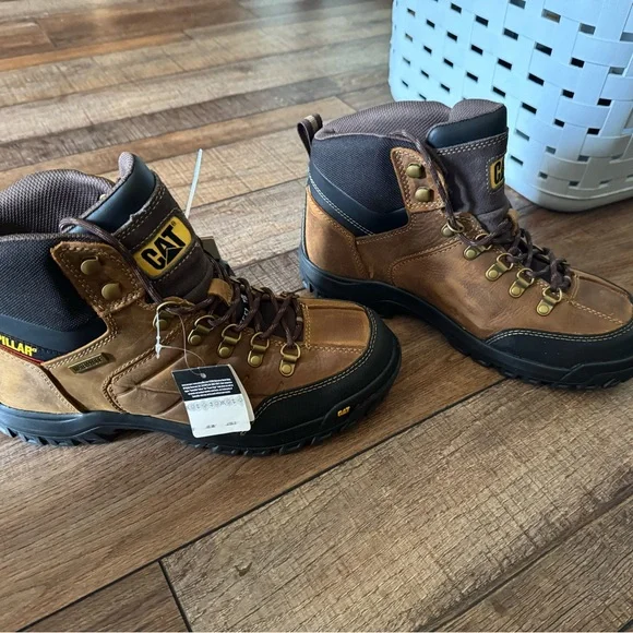 Caterpillar Brown and Black Leather Boots